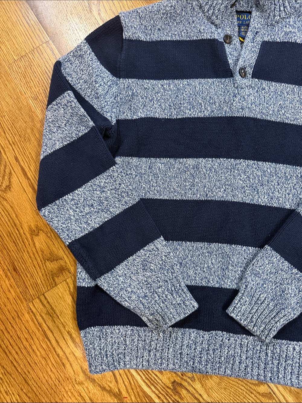 Boy’s Ralph Lauren Quarter Zip Sweater. Size XL. Like New Condition. - Picture 7 of 12